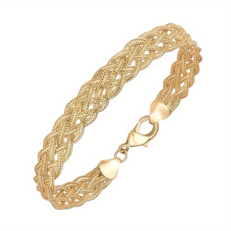 925 Sterling Silver Braided Bracelet — Elegant Gift